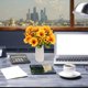 thumbnail image 5 of Promotion!girasoles bifurcados 2 manojos de girasoles flores artificiales decoración del hogar materiales florales, 5 of 6