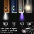 thumbnail image 2 of Linterna TrustFire Mini X3 recargable EDC 1050 lm negra, 2 of 9