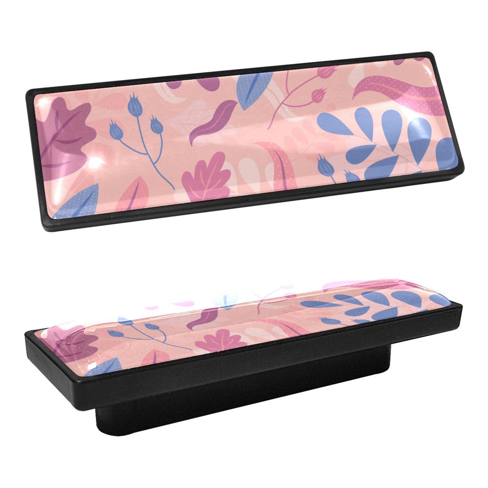 4 Pcs Rectangle Handle Cupboard Knob Drawer Pulls Handle