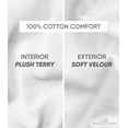 thumbnail image 4 of Men's Terry Cloth Robe by BOCA TERRY, Luxury Bathrobe, Plush White Cotton Spa Robes, 4 of 7