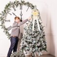 thumbnail image 4 of Arco de adorno de árbol de Navidad Led con patrón de copo de nieve decoración de Navidad accesorios Diy adorno de puerta 83x29cm, 4 of 5