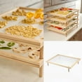 thumbnail image 1 of Oleegame 1PC Spoon And Lid Rest With Net Air Drying Food Drying Wooden Rack Spaghetti Stackable Drying Dryer Rack Kitchen，Dining & Bar, 1 of 9