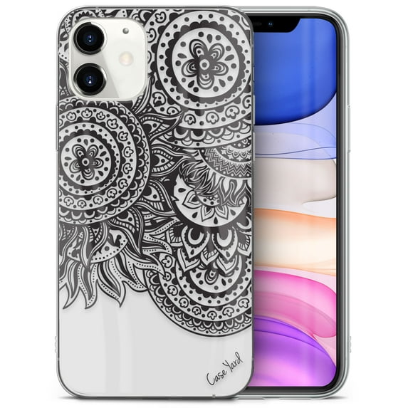 Caseyard TPU Clear Case for iPhone 13 with Doodle Circles design phone cover