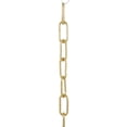thumbnail image 2 of B&P Lamp® Solid Brass, Straight-Sided Oval Chain, 3 Ft. Length, 2 of 2