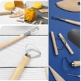thumbnail image 2 of 8 Pcs Pottery & Clay Sculpting Tools, Double-Sided, Smooth Wooden Handles., 2 of 6