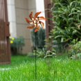 thumbnail image 1 of Molino de hierro con estaca, molinillos de jardín, , artes de jardín al aire libre para decoraciones de jardín, fondo de flor de Macarena Molino de viento al aire libre, 1 of 8