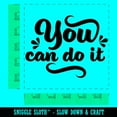 thumbnail image 2 of You Can Do It Motivational Square Rubber Stamp Stamping Scrapbooking Crafting - Large 2.75in, 2 of 7