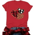 thumbnail image 5 of Valentines Shirts for Women: Cute Love Heart Shirt Valentine T Shirt Red Short Sleeve Casual Hearts Tops, 5 of 8