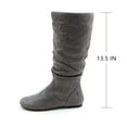 thumbnail image 2 of GJPBGK Women’s Boots Knee High Slouch Boots with Side Zipper Comfortable Pull-On Suede Flat Fall & Winter Fashion Boots, 2 of 9