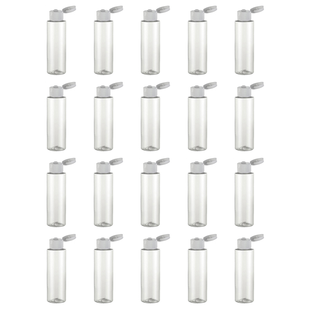 TINKSKY 20pcs Plastic Travel Bottles Porable Flip Bottle Container for