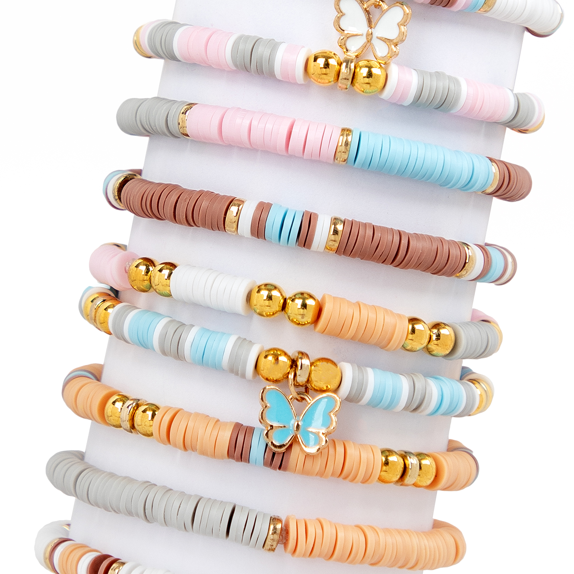 Cousin DIY Jewelry Making Kit with Heishi Clay Beads and Butterfly Charms, 2666 Pieces