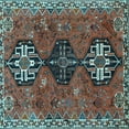 thumbnail image 1 of Ahgly Company Indoor Square Persian Light Blue Traditional Area Rugs, 3' Square, 1 of 4