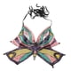 thumbnail image 2 of Top corto de mariposa con lentejuelas y disfraz de danza del vientre tribal para club, ropa de baile, sujetador halter Negro, 2 of 9