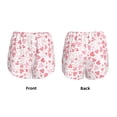 thumbnail image 3 of Pofeuu Cute Hand Drawn Hearts Print Women's Athletic Shorts Running Workout Shorts Tummy Control Quick Dry Gym Shorts with Pockets Double layer sports shorts-Medium, 3 of 7