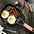 thumbnail image 3 of Large 9.5Inch Nonstick Frying Pan With Heat Resistant Handle Grilling Skillets Suitable For Home And Outdoor Cooking, 3 of 12