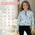 thumbnail image 7 of Xoenoiee Otter Starfish Seashell Conch Print Girls's Half Quarter Zip Oversized Sweatshirts Fleece Pullover Hoodie 2025 Mockneck Teen Girl Early Fall Outfits, Size 9-10 Years, 7 of 7