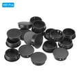 thumbnail image 3 of Uxcell 30mm 1.2" Plastic Hole Plugs, Flush Type Round Hole Cover Snap in Locking Hole Tube, Black 60Pcs, 3 of 6