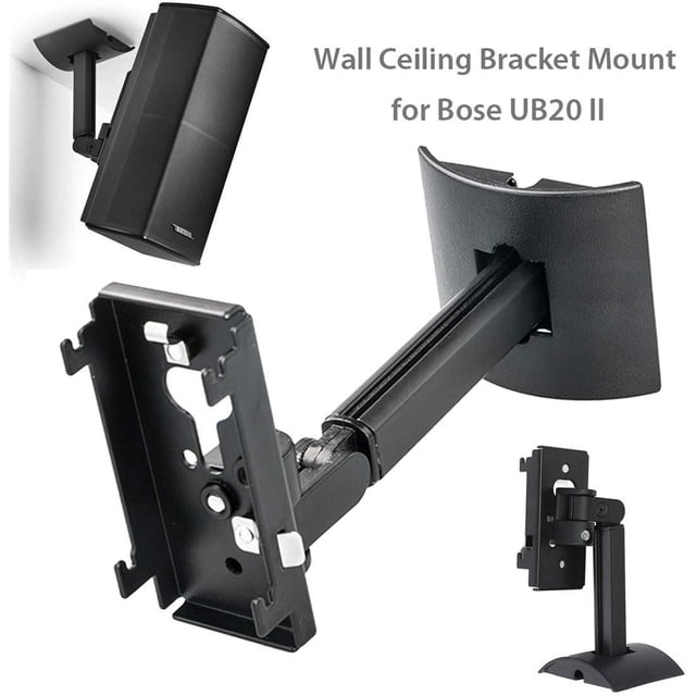 Soporte de techo para montaje en pared UB-20 Serie II negro Compatible con todos los soportes de pared/techo Bose te Lifestyle Vhermosa WMZL-103