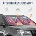 thumbnail image 5 of Uemuo Dreamy Moonlit Window Printed 2 PCS Car Windshield Sun Shade, Auto Sun Heat and UV Rays Blocker, Foldable Automotive Front Window Sunshade Protector, 5 of 7