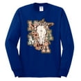 thumbnail image 2 of Wild Bobby Western Ma Steer Pink And Grey Distressed Pop Culture Men Long Sleeve Shirt, Royal, X-Large, 2 of 6