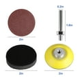 thumbnail image 6 of EEEkit 100pcs 2" Sanding Disc Pads, Angle Grinder Attachments with 1/4" Shank Backing Pad and Soft Foam Buffering Pad, 6 of 6