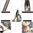 thumbnail image 5 of Stylish Leather Crossbody Bag 8.46x5.9x2.16In Easy To Carry Multi-Purpose Travel Hiking Shopping Fashion Bag Moon Cat, 5 of 7