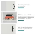 thumbnail image 2 of Space Solutions 53.38 inch High 4 Shelf Storage Locker Cabinet, Welded Metal, Fully Assembled, Vented Door, 3 inch Riser Legs, White, 2 of 15