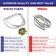 thumbnail image 5 of Whole Parts Refrigerator Freezer Door Gasket, White Color, Part# W10443319 - Replacement & Compatible with Some Amana, Jenn Air, Kelvinator, Kitchen Aid, Maytag and Whirlpool Refrigerators, 5 of 8