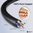thumbnail image 4 of GearIT Pre-Terminated Cat 6 Ethernet Cables for Home & Office Network, Black 1-ft 100 Pack, 4 of 8