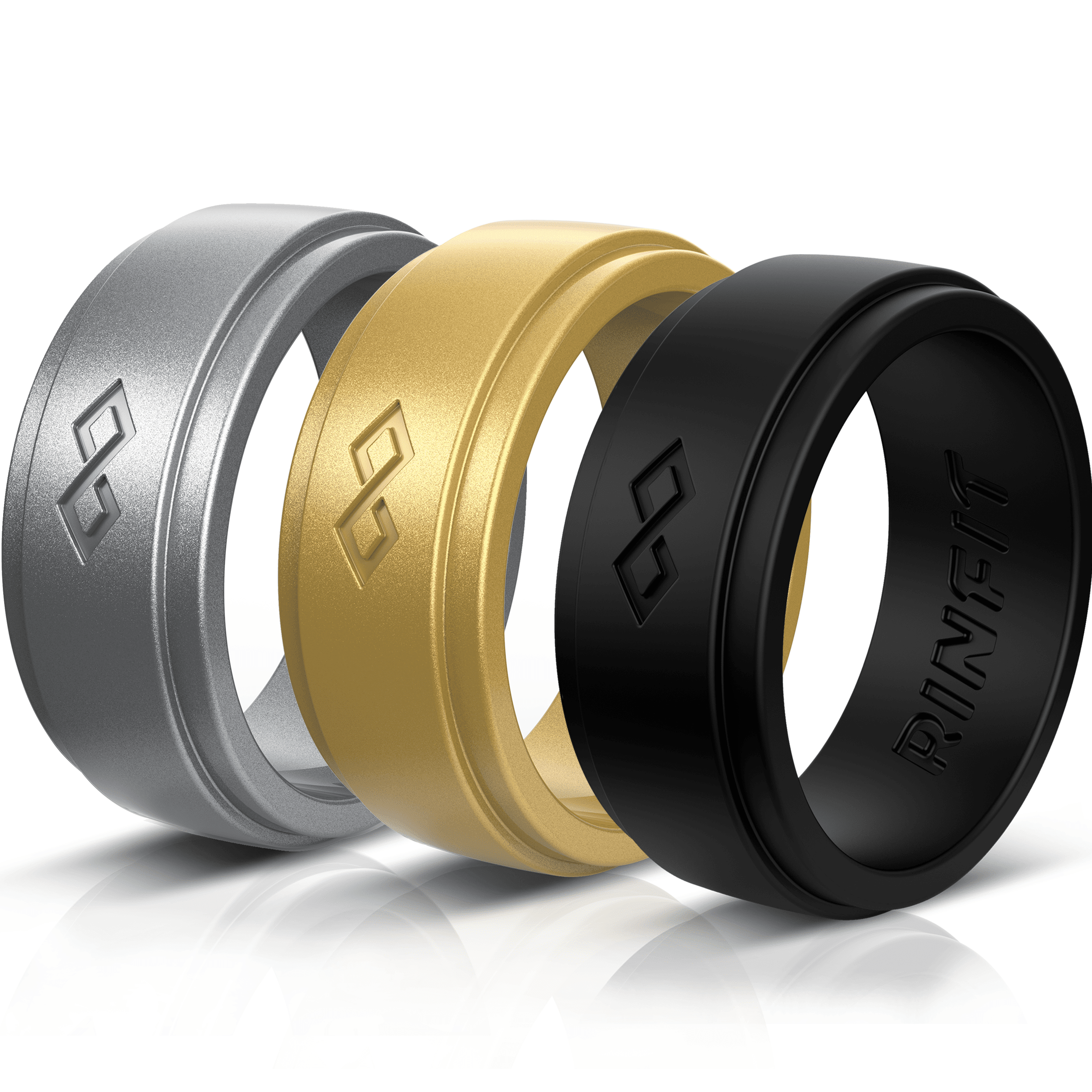 Silicone Wedding Rings For Men By Rinfit Infinity Collection Rubber