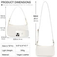thumbnail image 4 of Bolso de hombro NIUEIMEE ZHOU Retro de cuero vegano para mujer, 4 of 9