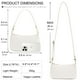 thumbnail image 4 of Bolso de hombro NIUEIMEE ZHOU Retro de cuero vegano para mujer, 4 of 9