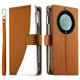 thumbnail image 2 of Funda cartera GANGXUN para Honor Magic 5 Lite , cuero PU con tarjetero, cremallera, correa de mano, soporte y protección 1412°, 2 of 6