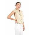 thumbnail image 2 of Blusa con detalle de olan Roman Fashion / Juvenil, 8049 (Beige) beige CH, 2 of 4