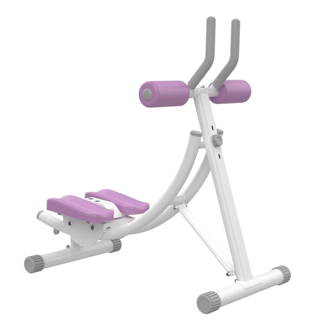 jinwen Foldable ABS Trainer Home Use Fitness Equipment LED Display Body Building Muscle White