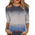 thumbnail image 2 of kytmyeq Women's Casual 3/4 Sleeve T-Shirts o- Neck Tops, 2 of 5