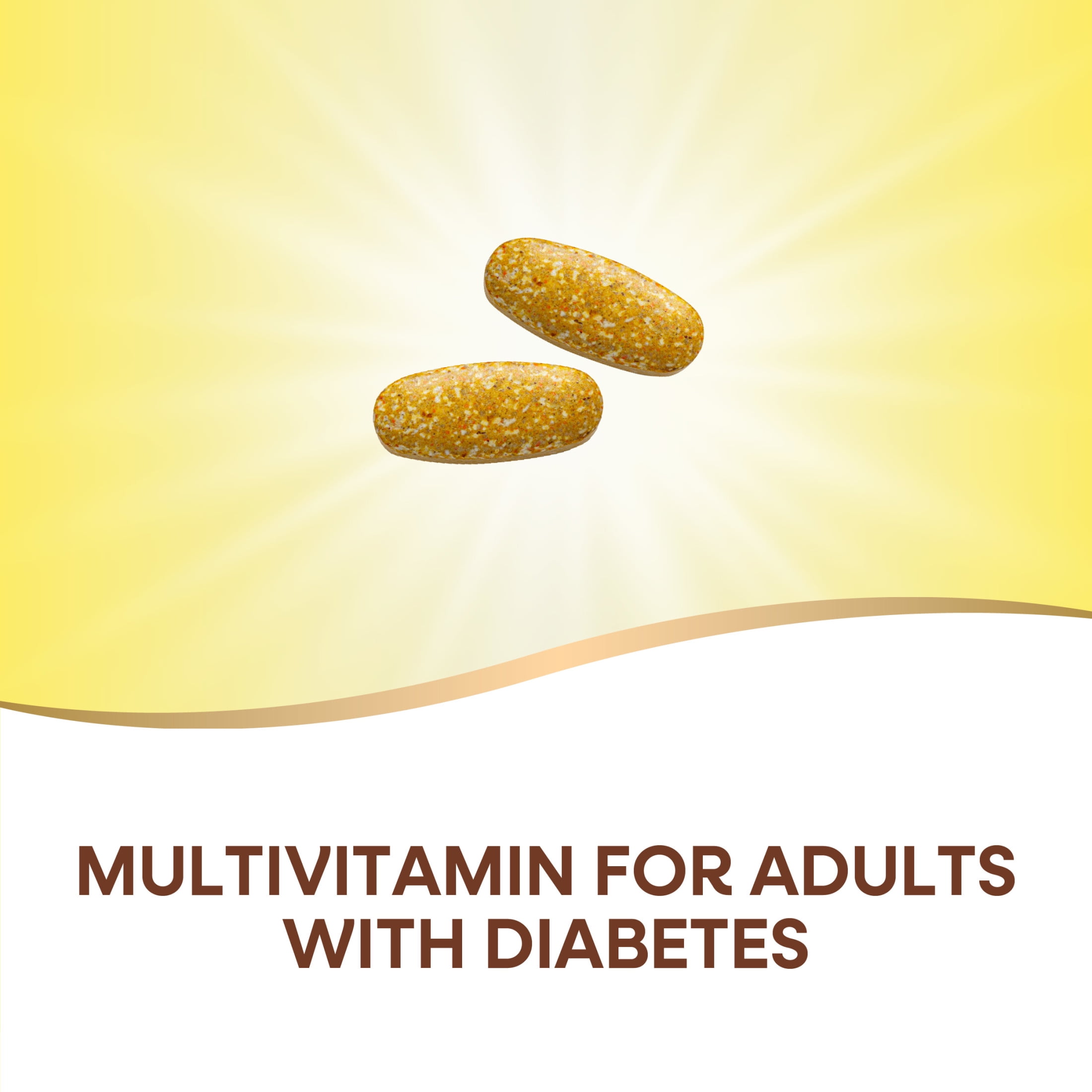 Alive! Diabetic Multivitamin, Nutritional Support for Adults with Diabetes, B-Vitamins, Unisex, 60ct