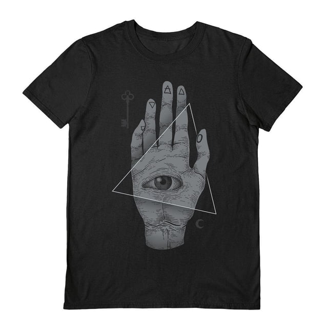 Deniart - Camiseta Witch Hand para Adultos Unisex (Negro)
