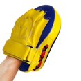 thumbnail image 3 of Boxing Strike Curved Thai Pad MMA Focus Mitts Muay Thai Pads Yellow Blue, 3 of 6