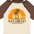 thumbnail image 4 of Inktastic San Diego California Retro Sunset Boys or Girls Long Sleeve Baby Bodysuit, 4 of 5