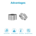 thumbnail image 3 of Uxcell Double Ear Hose Clamp, 304 Stainless Steel O Clip Crimp Rings for Fuel Petrol Pipe Tube Fitting Connection 5mm, 3 of 6