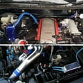 thumbnail image 2 of Purple Billet Square Aluminum Engine Oil Catch Tank Can Reservoir Breather Kit, 2 of 4