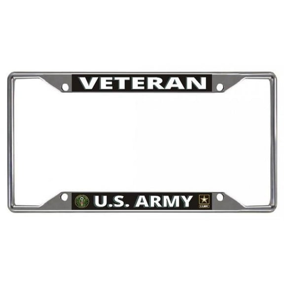 U.S. Army Veteran Every State Chrome License Plate Frame