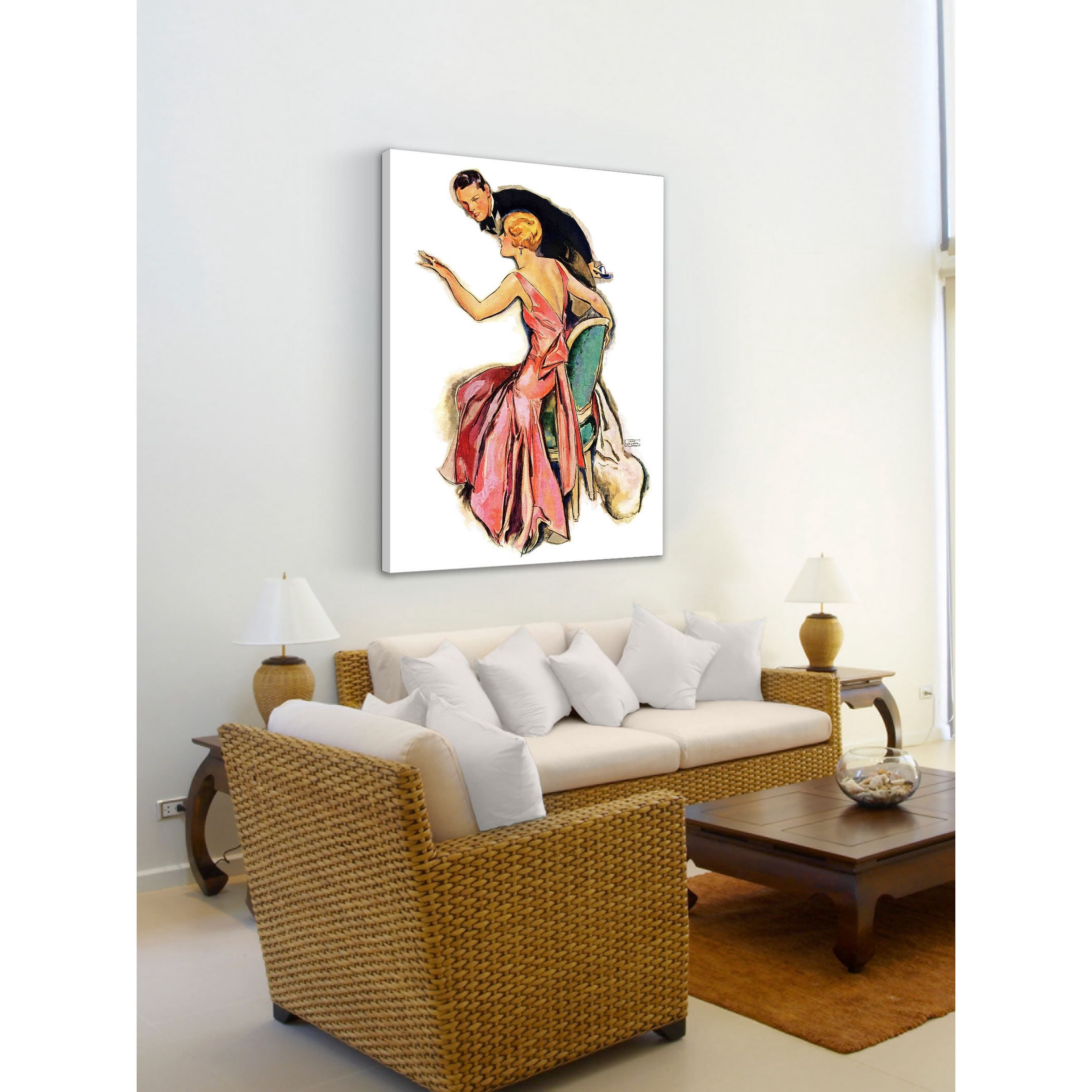 Marmont Hill "Engaged Couple" by John LaGatta Painting Print on Canvas