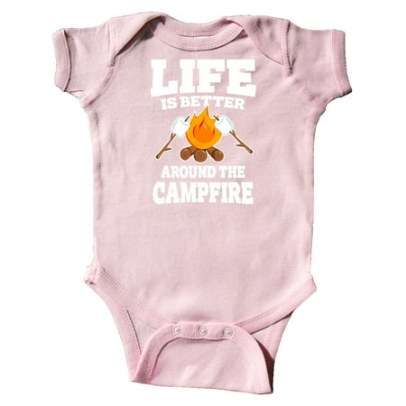 

Inktastic Life is Better Around The Campfire Gift Baby Boy or Baby Girl Bodysuit