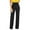 Black, variant on Black Workout Leggings Women Stretchy Straight Leg Pants Comfy Solid Classic High Waisted Wide Leg Long Bootcut Pant Slacks Work Office Casual Pants Women