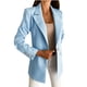 thumbnail image 4 of Chaqueta de abrigo con cuello vuelto sólido de manga larga para mujer Pompotops  qwe16313, 4 of 9