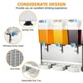 thumbnail image 6 of WhizMax Commercial Beverage Dispenser, 3 Tanks 14.25 Gallon 54L Commercial Juice Dispenser, 18 Liter Per Tank, 380W Stainless Steel Food Grade Ice Tea Drink Dispenser with Thermostat Controller, 6 of 7