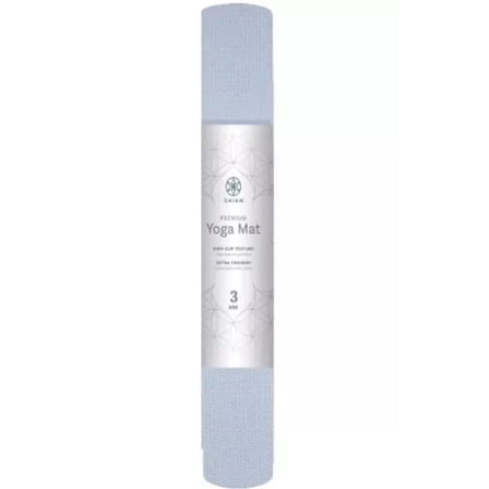 Gaiam Classic Yoga Mat 3MM Lakeside Light Grey Lightweight Portable Non-Slip