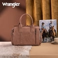 thumbnail image 6 of Montana West Wrangler Aztec Tote Bag for Women Western Shoulder Purse Stylish Top Handle Handbag, Dark Pink, 6 of 7